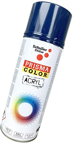 Lackspray Acryl Sprühlack Prisma Color RAL 5003 saphirblau, 400ml + Bisomo Sticker