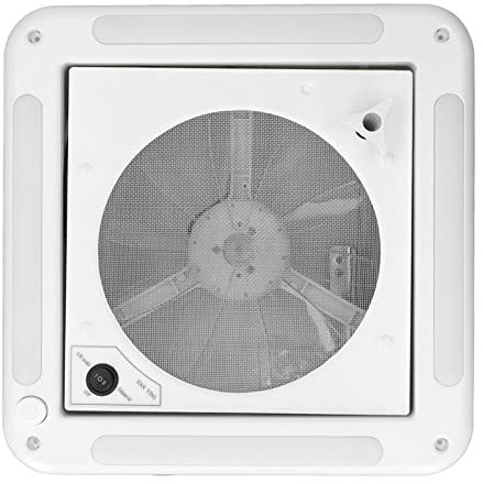 Aramox Ventilatore da Tetto per Camper, Ventilatore da Tetto per Camper 12V 3.6W Ventilatore Reversibile per Ventilazione Ventilatore da Soffitto con Luce per Barca