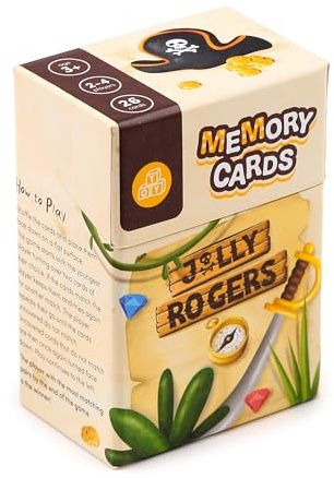 Puckator Jolly Rogers Pirates Kids Memory Card Set