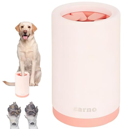 Pfotenreiniger für Hunde, Tragbare Hundepfoten Reiniger, Entfernt sanft und effektiv Schmutz, Weiche Bürsten