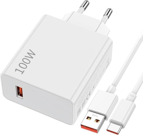 100W snabbladdare med 6A USB C-kabel 1 m för Xiaomi 17 Pro Max 17 15 14 13 Ultra, turboladdare för Redmi Note 14S 13 12 11 POCO X7 F7 Pro F6 X6 M6 X5 F5 X4 F3 Mi 14T 13T 13 12X 12 Lite 11T Pad 7 6 5