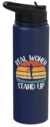 SUP Girl Stand-up Paddling Paddle Board Water Sports Women's Stainless Steel Insulated Water Bottle