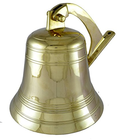 Brass Nautical Petite horloge murale indienne à suspendre pour porte de bateau Bleu marine 12,7 cm de diamètre