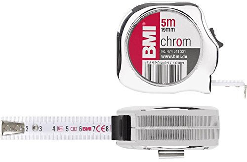BMI 474541221 Taschenbandmaß Chrom 5 m