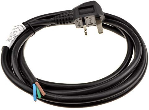 kenable 13A Fully Moulded 3 Pin UK Plug to 1.5mm Cable Stripped Bare Ends 3m [3 metres]