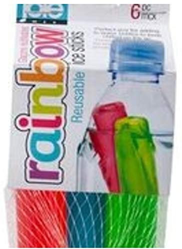 MSC International 29152 Joie Rainbow Lot de 6 bâtonnets de glaçons réutilisables pour bouteille d'eau