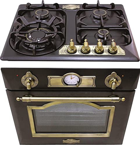 Kaiser Gas Set EH 6355 Em+KG 6325 Em, Juego de hornos eléctricos, Independiente, 79L, Horno empotrable, 10 funciones, Intelligent system+Horno de gas incorporado 60 cm