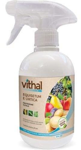 VITHAL Protezione Totale Piante - a base di Equiseto e Ortica, Insetticida Fungicida Acaricida, 100% Naturale e Biologica, Contro Insetti e Funghi, ideale per Piante da Frutta, Vite e Ortaggi, 500ml