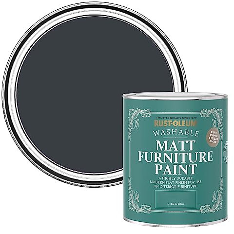 Rust-Oleum Grey Furniture Paint in Matt Finish - Anthracite (RAL 7016) 750ml