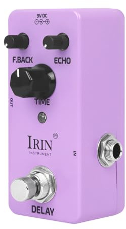 Alnicov E-Gitarren-Delay-Effekt für Gitarrenzubehör, Pink