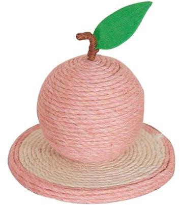 Xafrstyu Cat Scratching Post, Cat Trees for Indoor Cats, Fruit Shaped Cat Tree, Scratch Post in Natural Sisal Rope for Kittens and Adult Cats (Pink)