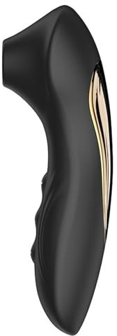 ChicLSQ Klitoris Nippel saugen Vibratoren Mit 10 Intensiv Saugenden, Wiederaufladbaren Wasserdichten Clit Sucker Nippel Stimulator Sexspielzeug Für Frauen Für Solo Sex Vibrator(Schwarz)