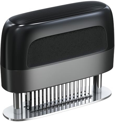 ARVALOLET Ago per carne in acciaio inox con 48 aghi ultra affilati – batticarne per bistecche