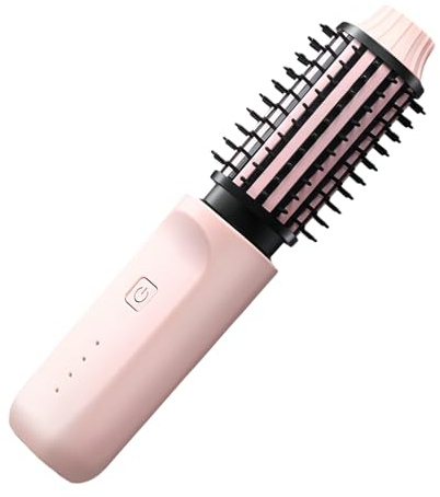 Hot Curling Brush,Portable Styling Curler Comb,Cordless Curling Iron Brush - for Salon Hairdressing Home Hotel Bathroom Hairdresser Women Men Mother Girlfriend