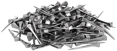 SENECESLI Clavos de Herradura E3 250 Piezas Fabricados en Acero, Rectos de 4,5 Cm de Longitud para Deportes Ecuestres, Color Acero