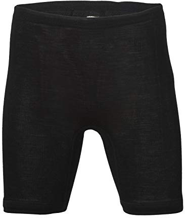 Culotte longue pour femme en laine et soie - - noir - 50