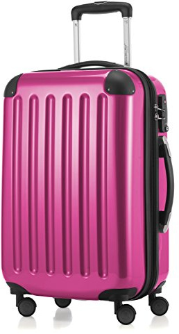 Hauptstadtkoffer Huvudväska – Alex resväska, magenta, 55 cm | ABS/PC Hårdskal · TSA-lås · Expanderbar · 3.2 kg Lätt · 4 Dubbla Hjul · Utbytbara Delar · Kabinbagage