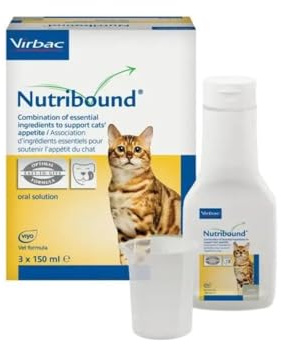 Virbac 3597133067576 Nutribound 3 Botellas para Gatos - 150 ml