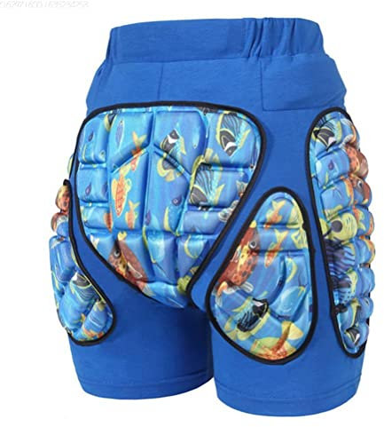 Hahepo Barn vadderade shorts, vadderade skyddsbyxor 3D Eva vadderade shorts barn skyddsbyxor för skidåkning snowboard inline skridskoåkning cykel