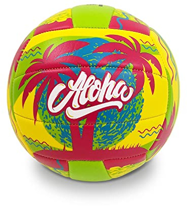 MONDO Toys - Aloha - Balle de Jeu Volley Beach Volley - Taille Officielle 5 - Soft Touch PVC Souple - 23027