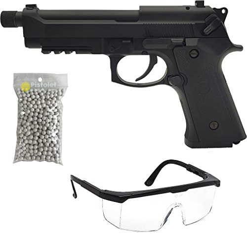 Saigo Defense Pack Airsoft Pistolet Électrique AEP / CM132S Automatique/Coup par Coup et Rafale/Plastique ABS et Métal/Puissance 0.5 Joule/Livré avec Accessoires