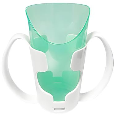 NICEYEA Gobelet anti-fuite pour personnes âgées et femmes enceintes, avec 2 anses, 350 ml
