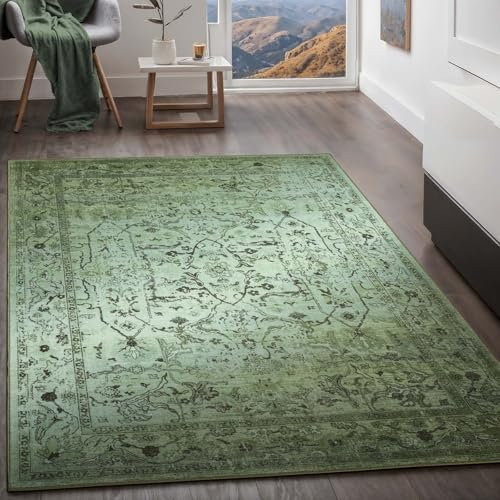 Taracarpet Teppich Kurzflorteppich, Wohnzimmerteppich, Orientteppich aus Polyester n Regenbogenfarben absolut Modern fürs Wohnzimmer Schlafzimmer Kinderzimmer blau 80x150 cm