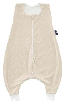 TRÄUMELAND Baby sovsäck med fötter 0,5 ToG trädgård, sommarsovsäck, lätt andningsbar babysovsäck, Öko-Tex 100-certifierad