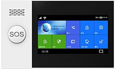 Kit Alarma Casa, PG-107 Casa inalámbrica de tuya Wifi gsm Seguridad del hogar con sistema de alarma antirrobo del sensor de detector de movimiento Aplicación Control de la voz de soporte(A.)