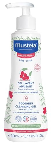 Nova Engel Bebé-Niño Gel De Baño Confort 300 Ml Daglig Användning, För Särskilda Stunder, Med Klassisk Touch | Tvättgel för kropp och hår rengör och lugnar mycket känslig hud, Bio-Schisandra utan tvål från födseln