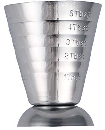 teng hong hui 75ML Stainless Steel Scale Measuring tumblerful Stoup Jigger Cocktail Wine Drink Shaker Pub Bar Cup Tumblerful Stoup