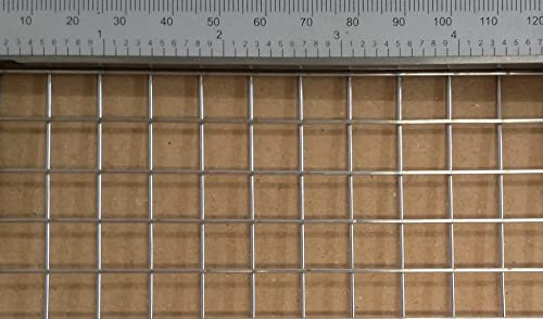 Schweißgitter aus Edelstahl 1.4306 mit 10mm maschenweite, 1mm drahtstärke. Maße: 1000mm x 500mm