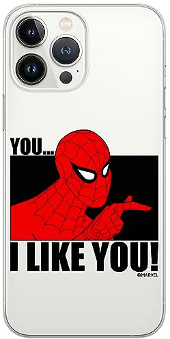 ERT GROUP mobile phone case for Iphone 13 PRO MAX original and officially Licensed Marvel pattern Spider Man 034 optimally adapted to the shape of the mobile phone, partially transparent