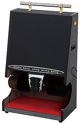 XNYXLPP Máquina Eléctrica para Limpiabotas Doméstica, Pulidora De Zapatos por Inducción Automática, Máquina para Limpiabotas De Acero Inoxidable (E)