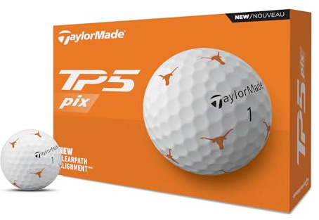 TaylorMade Golf 2024 TP5 PIX Texas ONE Dozen Golf Balls