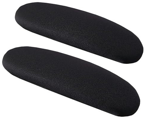 FYTXSZ Chair Covers Spandex Office Computer Chair Cover Stretch Removable Washable Rotate Swivel Chair Protective Covers (Chair Armrest Covers 1 Pair Black-M)