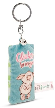 NICI Schlüsselanhänger Mini Plüschkissen Glücksbringer 8cm mit Glöckchen