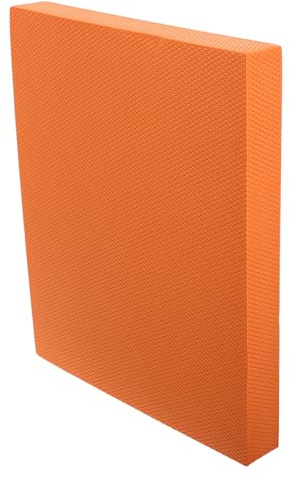 Zerodeko Almohadilla de Equilibrio TPE Antideslizante 33x40x5 Cm Naranja para Entrenamiento, Gimnasio, Yoga y Rehabilitación, Cojín de Fitness Rebote y Estabilidad Portátil