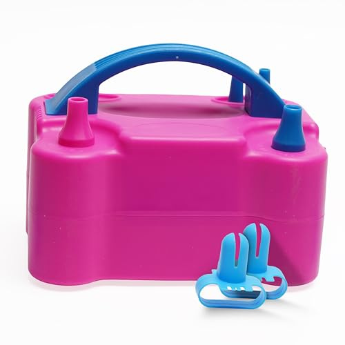 Pompa Elettrica per Palloncini 300-600W, Gonfiatore Automatico con Doppio Ugello, Compatta e Potente, Ideale per Feste, Compleanni e Allestimenti