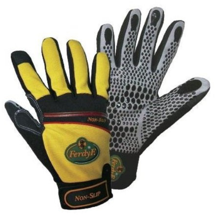 FerdyF. Handschuhe Non-Slip Größe XL, Farbe gelb-schwarz