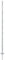 VOSS.farming 20x Weidezaunpfähle, Kunststoff, 150 cm, 14 Ösen, weiß
