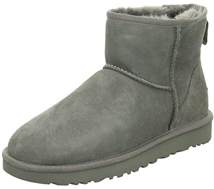 UGG Lederstiefel Classic Mini II grau