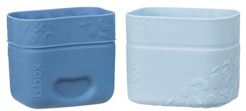 b.box Snackbox Kinder Klein | Wiederverwendbare Silikon Snack Vorratsdosen Klein Lunchbox | Ofen-, Mikrowellen-, Gefrier-, Spülmaschinenfest