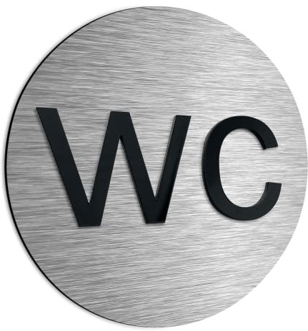 ALÚMADESIGNCO Panneaux WC - Panneau Signalisation Toilettes Femmes et Hommes - Homme & Femme Plaque De Porte - Plaques de Portes, Signalétique Toilette Originale, Pancarte