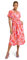 Betty Barclay Damen Jerseykleid mit überschnittenen Ärmeln 42, Red/Rosè