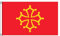 Stormflag Drapeaux Languedoc 60x90cm Drapeau Midi-Pyrénées - Occitanie 3x2ft en polyester 90g avec œillets et Double couture