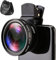 Kit D'objectifs pour Smartphone 2 en 1, Objectif Grand Angle 0,45x et Macro 12,5X,Lentille Grand Angle Téléphone, Compatible avec iPhone, Android, Samsung Galaxy, Autres Téléphones et Tablettes