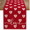 TELAIN Tischläufer Valentinstag 90 X 13 Zoll, Eleganter Und Robuster Tischläufer Aus Polyester, Schützt Vor Flecken Und Kratzern, Für Innen- Und Außendekoration