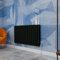 Central Heating Radiator,600x1020mm Black Horizontal Flat Double Panel Column Energy-efficient for Morden Multi-Scene