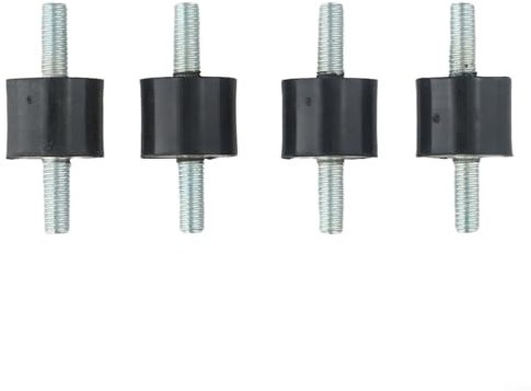 Vibration Damper Rubber Buffer Set with Metal Elements 4 Pieces, Fits M5, M6, M8 Threads (M8)